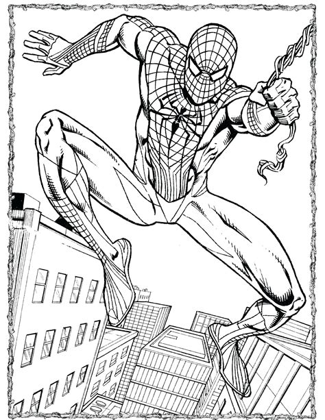 spiderman coloring pages|realistic spider man coloring pages.